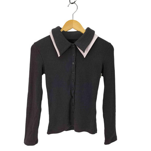 ARVELLIA DOUBLE COLLAR RIB KNIT レディース import:M