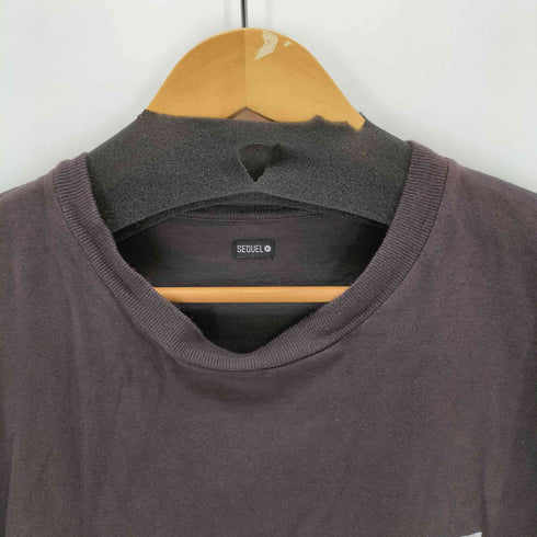 シークエル SEQUEL プリントS/Sカットソー フェード加工 メンズ JPN:XL