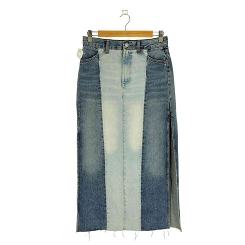 ザラ ZARA デニムパッチワークTRFスカート レディース M