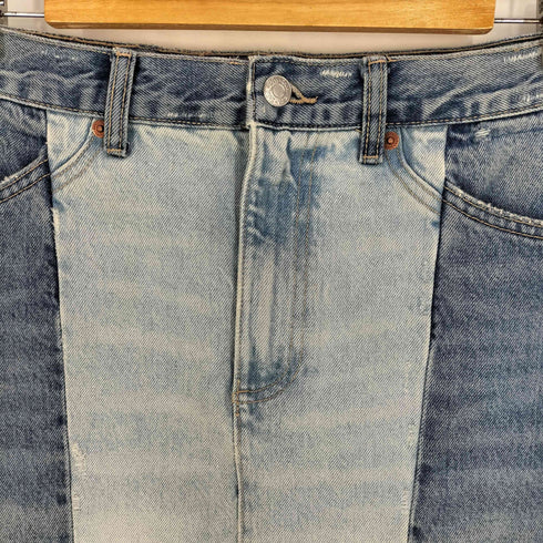 ザラ ZARA デニムパッチワークTRFスカート レディース M