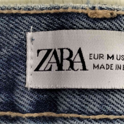 ザラ ZARA デニムパッチワークTRFスカート レディース M