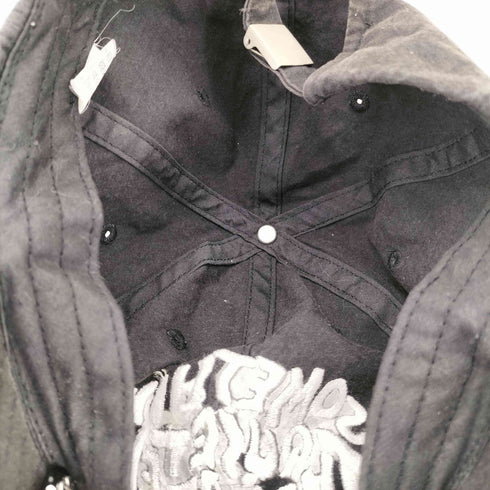 Something Quiet Threatens ロゴ刺繍 ベースボールキャップ メンズ