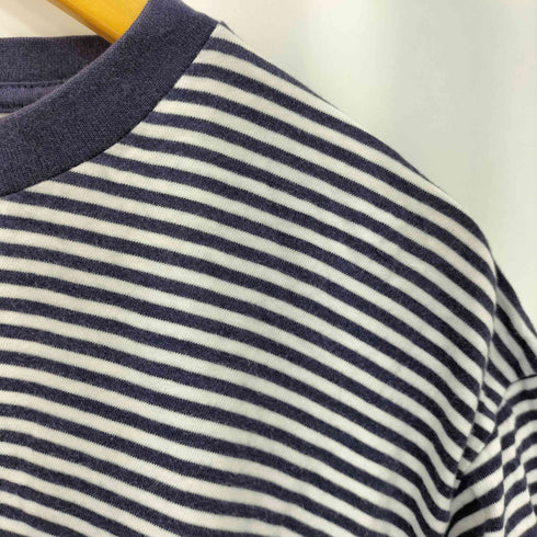 ポロバイラルフローレン Polo by RALPH LAUREN 90-00s ボーダー ポニー刺繍 クルーネック半袖Tシャツ メンズ M