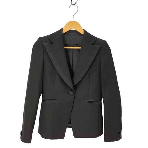 DRESS 33 サテンラペル テーラードジャケット レディース 38