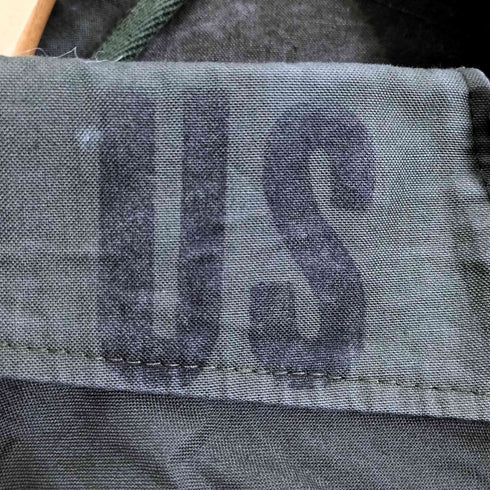 ユーエスアーミー U.S. ARMY 裾ドローコード テント生地 パッチワーク コーチジャケット メンズ