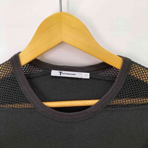 ティーバイアレキサンダーワン T by Alexander Wang ショルダーメッシュカットソー レディース SMALL