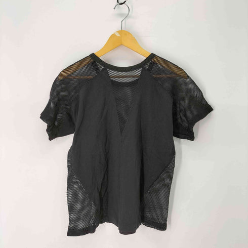 ティーバイアレキサンダーワン T by Alexander Wang 素材切替 メッシュ半袖Tシャツ レディース SMALL