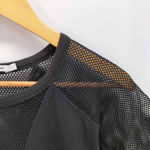 ティーバイアレキサンダーワン T by Alexander Wang 素材切替 メッシュ半袖Tシャツ レディース SMALL