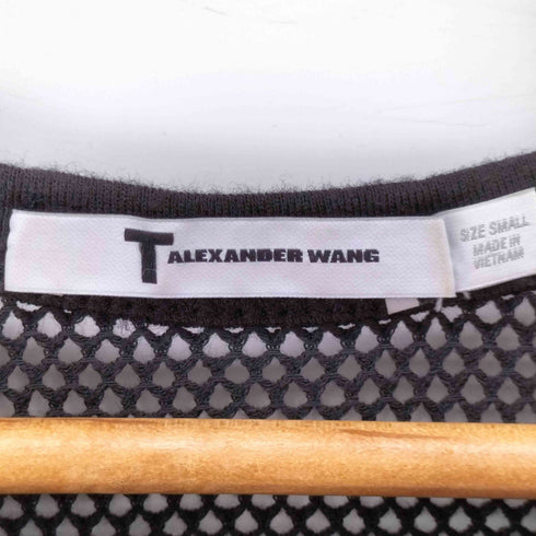 ティーバイアレキサンダーワン T by Alexander Wang 素材切替 メッシュ半袖Tシャツ レディース SMALL
