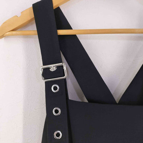 ディーゼルブラックゴールド DIESEL BLACK GOLD ブラックサロペット レディース XS