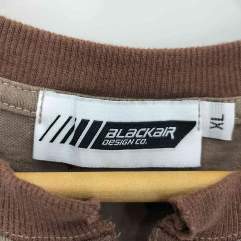 BLACKAIR スパイダーハーフジップTシャツ メンズ XL