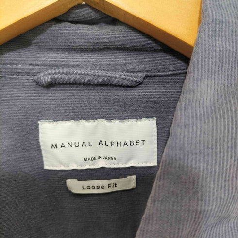 マニュアルアルファベット MANUAL ALPHABET Corduroy Loose Fit R/C Shirts コーデュロイシャツ メンズ JPN:2