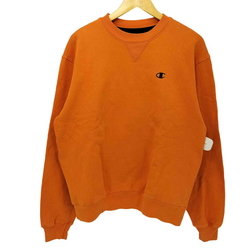 チャンピオン Champion 90s 銀タグ ロゴ刺繍 Vガゼット クルーネック スウェット メンズ import:M