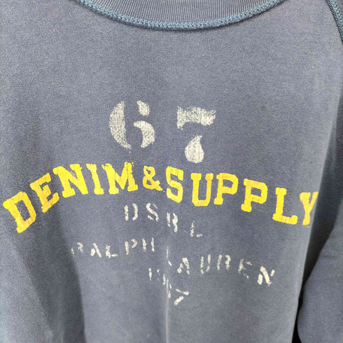 デニムアンドサプライ ラルフローレン DENIM & SUPPLY RALPH LAUREN 67 1967 3Dプリント 裏地フリース クルーネック スウェット メンズ