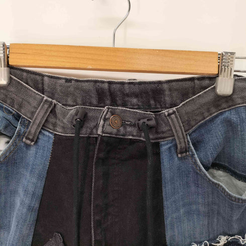 リメイク 再構築 バギーデニムパンツ メンズ