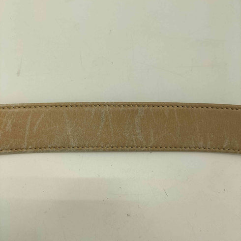 イヴサンローラン Yves Saint Laurent ロゴ ボーダー バックル レザー ベルト メンズ