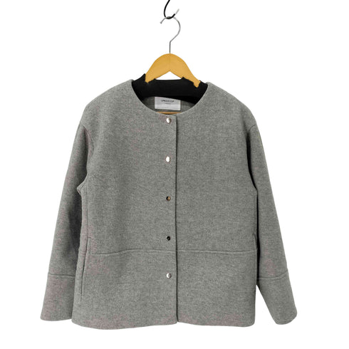 オペークドットクリップ OPAQUE.CLIP ウールライクメルトンノーカラーコート レディース import:M