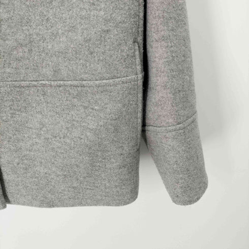 オペークドットクリップ OPAQUE.CLIP ウールライクメルトンノーカラーコート レディース import:M