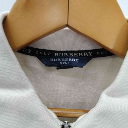 バーバリーゴルフ BURBERRY GOLF ロゴ プリント ハーフジップ ポロ シャツ メンズ import:M