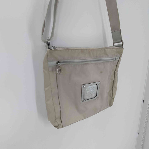 ロンシャン LONGCHAMP フランス製 ロゴ 型押し ナイロン ショルダー バッグ レディース