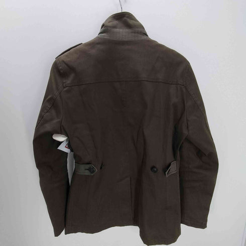 キャサリンハムネットロンドン KATHARINE HAMNETT LONDON ダブルジップ マルチジップポケット スタンドネック コットン ポリ ミリタリー ジャケット ブルゾン Y2K メンズ import:M