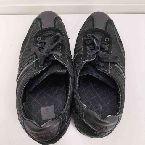 ボスヒューゴボス BOSS HUGO BOSS スウェードレザー メッシュ 切替 ドライビング シューズ スニーカー メンズ EUR:44
