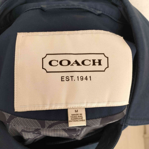 コーチ COACH 裏地シグネチャー ショートトレンチコート レディース import:M