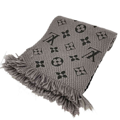 ルイヴィトン LOUIS VUITTON M72242 エシャルプ・ロゴマニア ウール/シルク モノグラム フリンジ マフラー メンズ