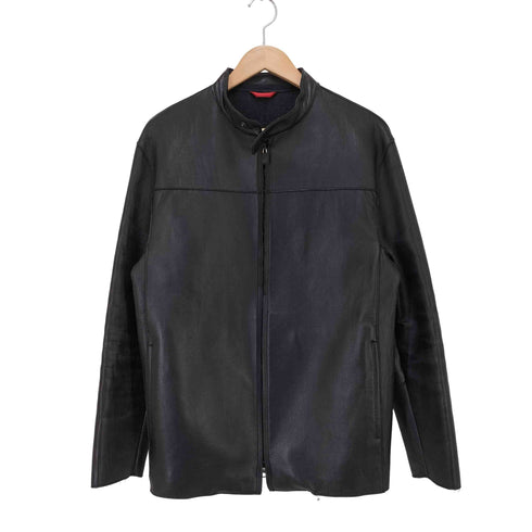ニジュウサンクオム 23区HOMME ダブルジップ シングルライダース ラムレザージャケット メンズ JPN:48