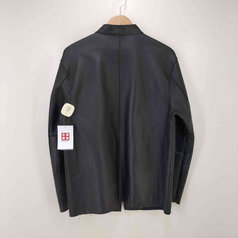 ニジュウサンクオム 23区HOMME ダブルジップ シングルライダース ラムレザージャケット メンズ JPN:48