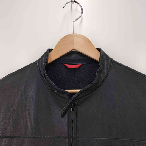 ニジュウサンクオム 23区HOMME ダブルジップ シングルライダース ラムレザージャケット メンズ JPN:48