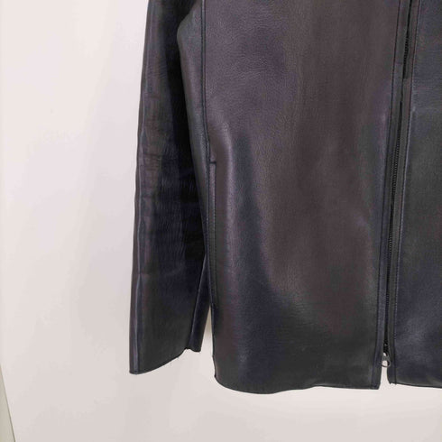 ニジュウサンクオム 23区HOMME ダブルジップ シングルライダース ラムレザージャケット メンズ JPN:48