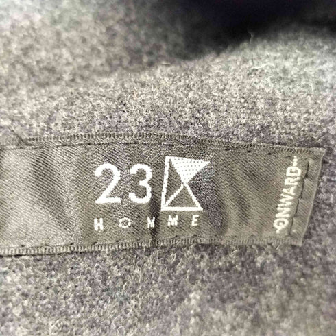 ニジュウサンクオム 23区HOMME ダブルジップ シングルライダース ラムレザージャケット メンズ JPN:48