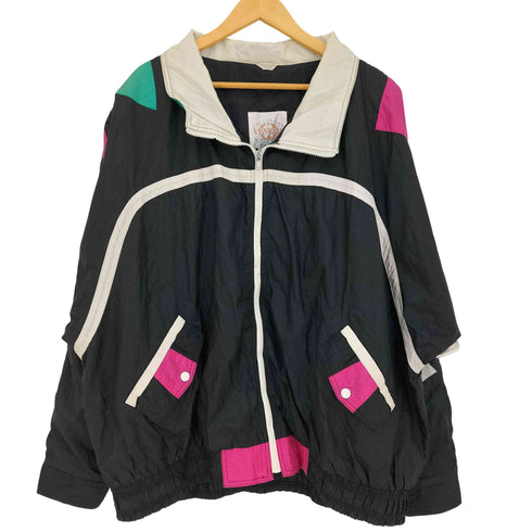 VENEZIA 90s~00s マルチカラー ナイロン ジップアップジャケット メンズ 22/24