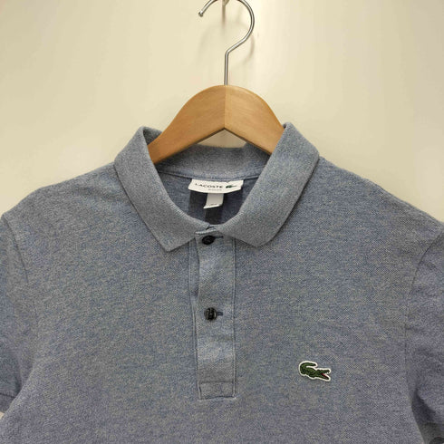 ラコステ LACOSTE ワンポイントロゴ 半袖鹿の子ポロシャツ メンズ JPN:S