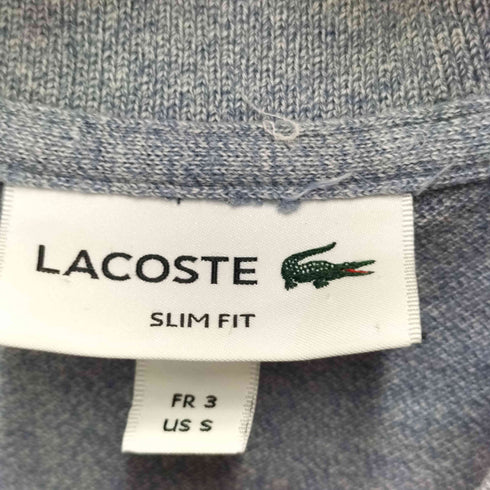 ラコステ LACOSTE ワンポイントロゴ 半袖鹿の子ポロシャツ メンズ JPN:S