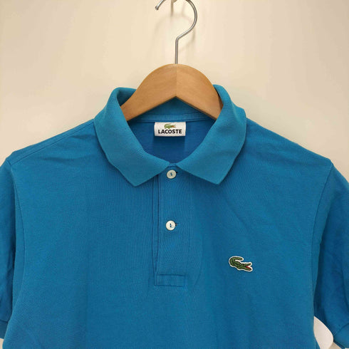 ラコステ LACOSTE ワンポイントロゴ 半袖鹿の子ポロシャツ メンズ JPN:S