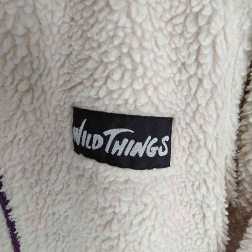 ワイルドシングス WILD THINGS リバーシブル ボア フーデッド ジャケット レディース import:S
