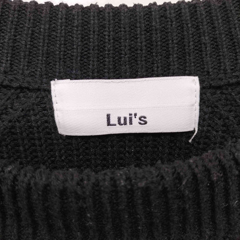 ルイス Luis スリット リブニット ローゲージニット メンズ FREE