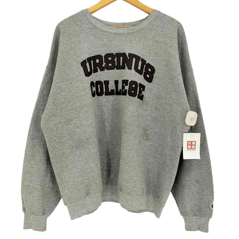 チャンピオン Champion AUTHENTIC ATHLETIC APPAREL URSINUS COLLEGE 2段カレッジ プリント クルーネックスウェット メンズ import:XL