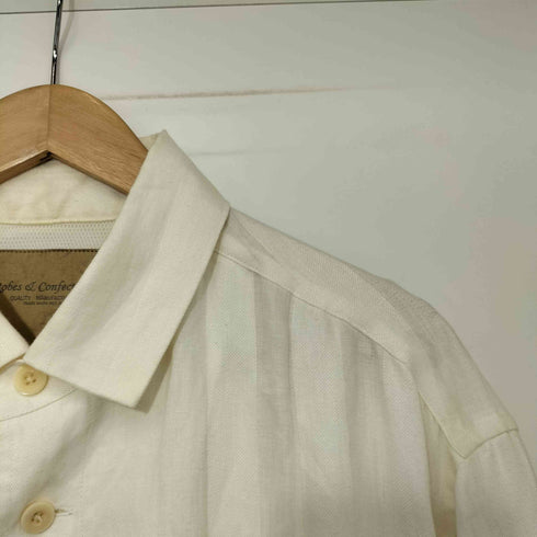 ローブスアンドコンフェクションズ Robes&Confections Twill Stripe Linen Ventilation Shirt Coat ツイル ストライプ リネン ベンチレーション シャツ コート メンズ JPN:3