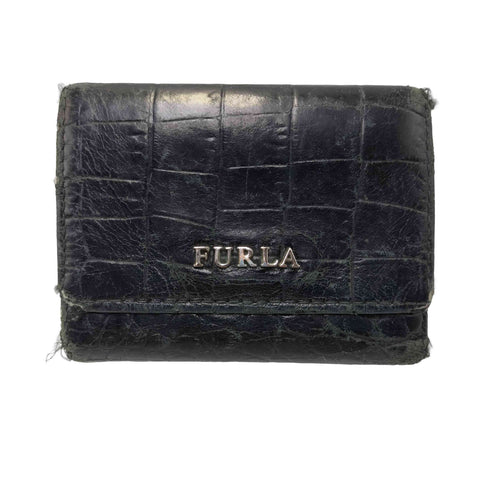 フルラ FURLA クロコ 型押し レザー ウォレット レディース