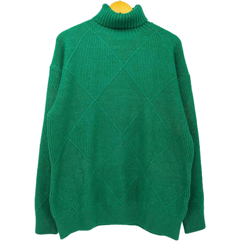 ルイス Luis 22AW アーガイル柄タートルニット メンズ JPN:M