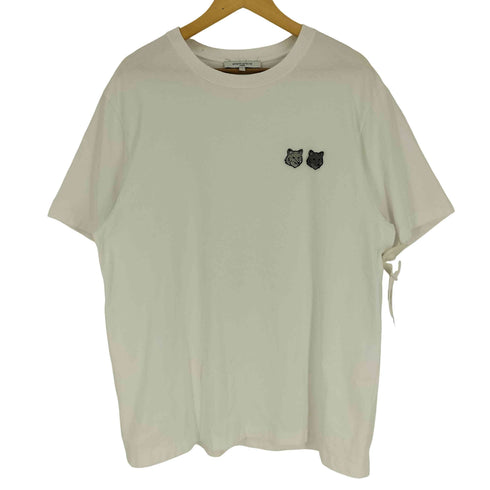 メゾンキツネ MAISON KITSUNE 24SS Double Bold Fox Head Patch Comfort T-Shirt ダブルボールド フォックスヘッド パッチ コンフォート シャツ メンズ import:XL