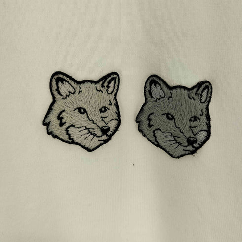 メゾンキツネ MAISON KITSUNE 24SS Double Bold Fox Head Patch Comfort T-Shirt ダブルボールド フォックスヘッド パッチ コンフォート シャツ メンズ import:XL