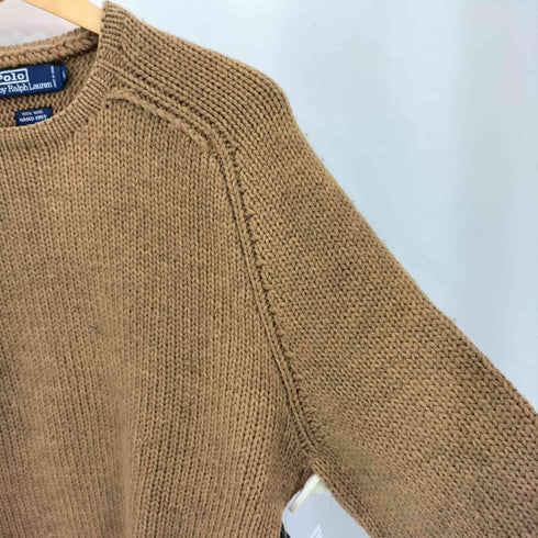 ポロバイラルフローレン Polo by RALPH LAUREN HAND KNIT フリーダムスリーブ ウールクルーネックニット メンズ JPN:L