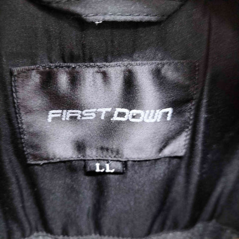 ファーストダウン FIRST DOWN ロゴ刺繍 中綿ジャケット メンズ LL