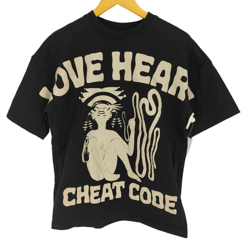 LOVE HEART CHEAT CODE グラフィックプリントTシャツ メンズ import:S