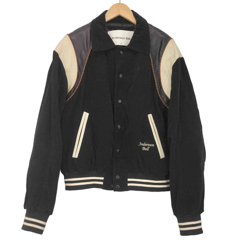 アンダースンベル Andersson Bell corduroy&leather varsity jacket メンズ import:M