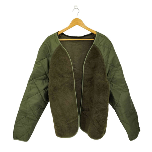 00s ミリタリー フリース ライナー キルティングジャケット メンズ import:XL